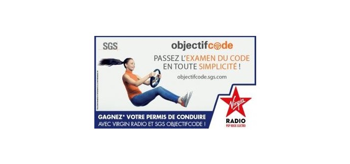 Virgin Radio: Gagnez votre permis de conduire avec SGS ObjectifCode