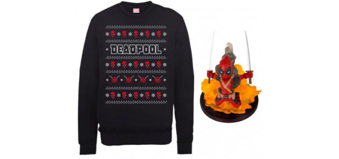 Zavvi: 1 figurine Q-Fig Deadpool offerte pour l'achat de ce pull de Noël 