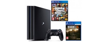 Micromania: GTA V + Resident Evil 7 offerts pour l'achat d'une Playstation 4 Pro 1To