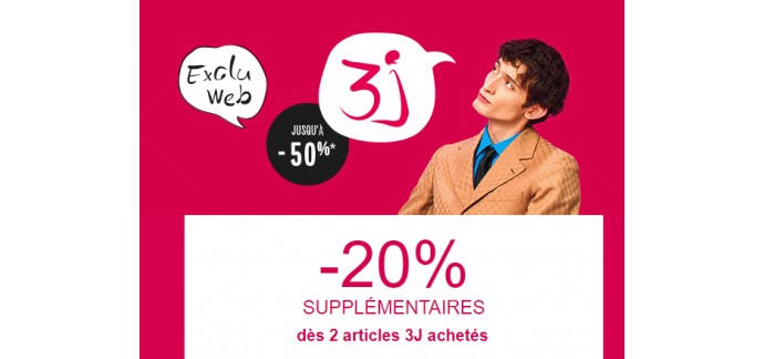 Galeries Lafayette: 20 % de réduction supplémentaire dès 2 articles 3J achetés