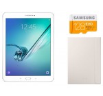 Amazon: Tablette Samsung Galaxy Tab S2 9,7" Blanc + Carte SD 128 Go + Housse à 369€