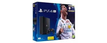 Fnac: Pack Console Sony PS4 Pro 1 To Noire + FIFA 18 à 409,99€