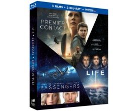 Amazon: Coffret Blu-ray 3 films : Premier contact + Passengers + Life à 12,99€