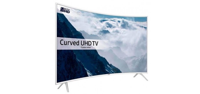 Fnac: TV 138cm UHD 4K Incurvée Blanche Samsung UE55KU6510 à 899€