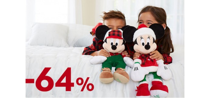 Disney Store: Peluches Mickey et Minnie de Noël à 10,90 € au lieu de 30,99 €