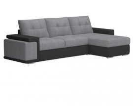 BUT: Canapé d'angle tissus anthracite/gris clair à 649€