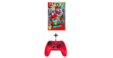 Auchan: Pack Super Mario Odyssey + Manette filaire Mario Exclusif SWITCH à 64,98€