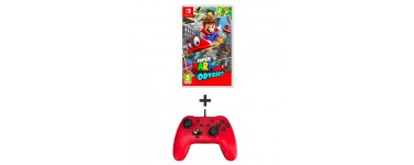 Auchan: Pack Super Mario Odyssey + Manette filaire Mario Exclusif SWITCH à 64,98€
