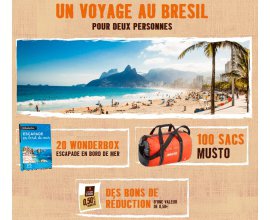 Jacques Vabre: 1 voyage au Brésil pour 2 personnes à gagner + lots par instants gagnants
