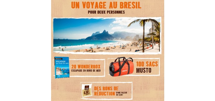 Jacques Vabre: 1 voyage au Brésil pour 2 personnes à gagner + lots par instants gagnants