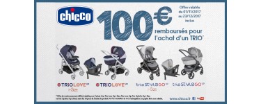 Chicco: 100€ remboursés pour l'achat d'un Trio Chicco