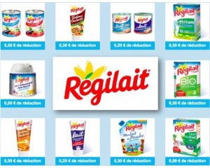 Régilait: Nombreux bons de réduction Régilait à imprimer toute l'année