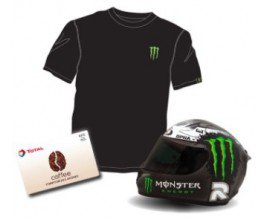 Coca Cola: 60 lots Monster et Total (casque de moto, t-shirts, casquettes...) à gagner