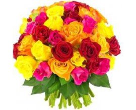 Florajet: Bouquet de 60 Roses multicolores à 39,90€ au lieu de 43,90€
