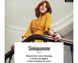 Marie Claire: 5 bons d'achats de 400€ de Sinéquanone à gagner par tirage au sort