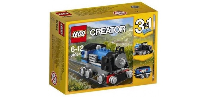 Cdiscount: Train express bleu LEGO Creator 31054 à 3,64€