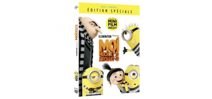 Prima: 20 DVD du dessin animé "Moi, moche et méchant 3" à gagner