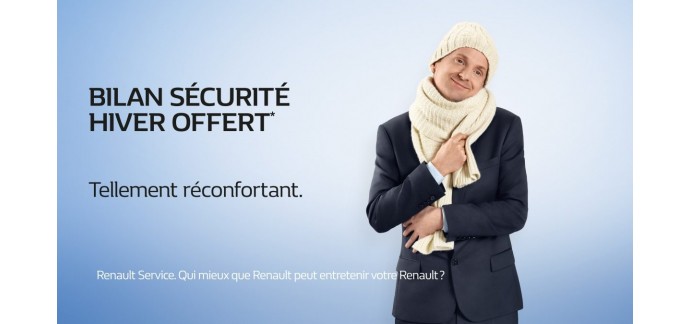 Renault: Bilan sécurité hiver offert (au lieu de 45€)