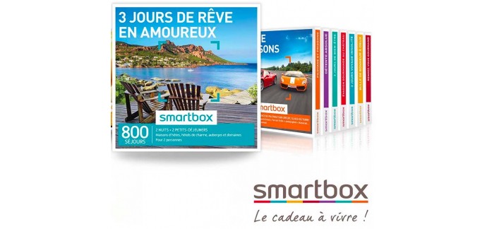 Auchan: 1 activité de loisir offerte pour l'achat d'un coffret cadeau Smartbox