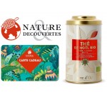 Nature et Découvertes: 1 carte cadeau d'au moins 50€ achetée = 1 boîte de thé de Noël offerte