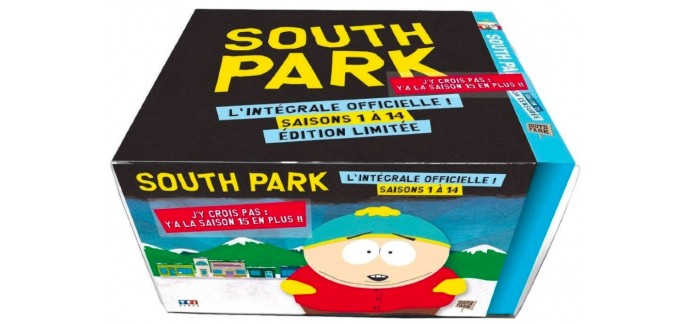 Amazon: Coffret DVD South Park Saison 1 à 15 à 63,99€