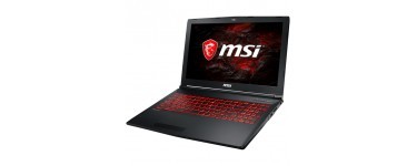 LDLC: PC portable gaming MSI GL62VR 7RFX-867FR à 999,95€ au lieu de 1300€