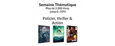 Amazon: 3000 DVD & Blu-ray Policier, thriller & Action jusqu'à -50%