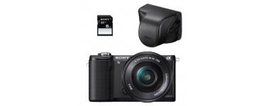 LDLC: Appareil Photo hybride Sony Alpha 5000 + SD 8Go + étui passe de 369,95 à 299,95€