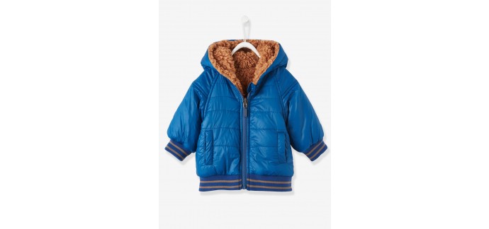 Vertbaudet: Vente flash sur ce manteau réversible bébé garçon à 10€ au lieu de 39,95€