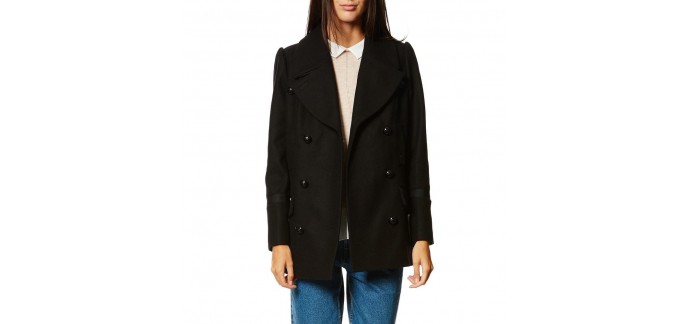 eBay: Manteau femme casual Cabi noir de chez Naf Naf à 39,90€ au lieu de 139,99€