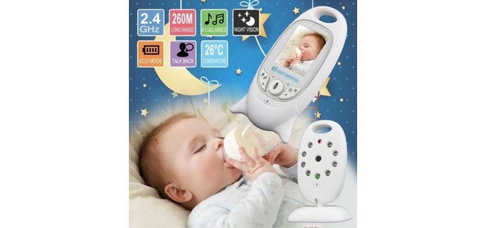 Cdiscount: Talkback LCD nuit moniteur de vision caméscope à 45,60€ au lieu de 91,20€