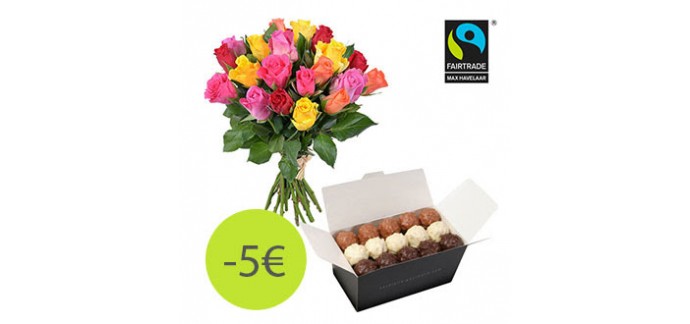 Aquarelle: Le bouquet multicolore + le ballotin de 28 rochers à 27 € au lieu de 32 €