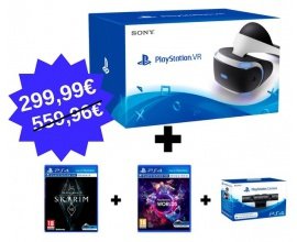 Micromania: Casque Playstation VR + camera V2 + VR Worlds et Skyrim VR à 299,99€