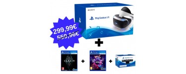 Micromania: Casque Playstation VR + camera V2 + VR Worlds et Skyrim VR à 299,99€