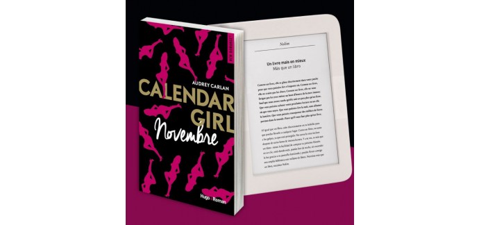 Voici: 1 liseuse Nolim & 15 romans "Calendar Girl Novembre" à gagner