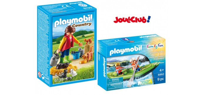 JouéClub: -50% sur la 2ème boite de Playmobil