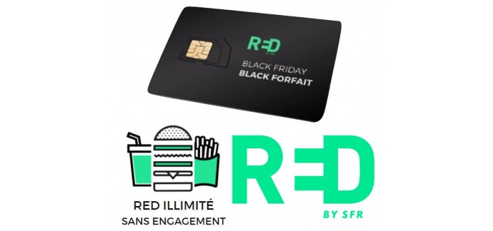 RED by SFR: Forfait mobile Appels, SMS, MMS illimités et 100Go d'Internet à 9,99€/mois sans engagement