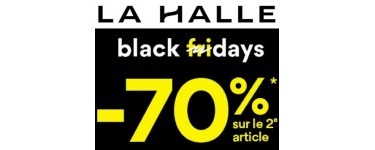 La Halle: [Black Friday] 70% de réduction sur le 2e article acheté parmi une sélection