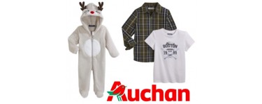 Auchan: - 30% supplémentaires sur une sélection d'articles vêtement enfant et bébé