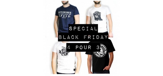 4h10: [Black Friday] 3 t-shirts achetés = un 4ème offert