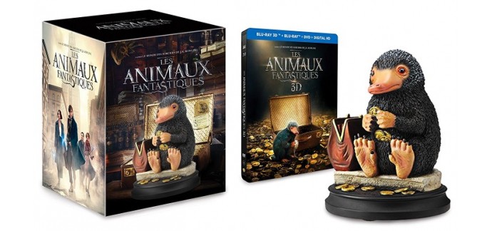 Amazon: Blu-ray édition limitée Les Animaux Fantastiques + figurine Niffleur à 63,99€