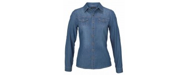 3 Suisses: Chemise jean avec strass femme Melrose à 29,99€ au lieu de 59,99€