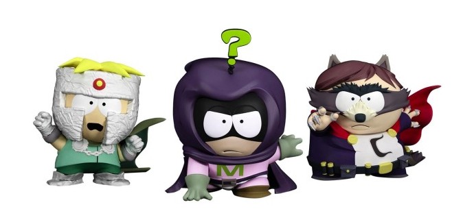 Auchan: Pack 3 Figurines South Park : Le Coon, Mysterion, Professeur Chaos à 16,99€