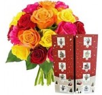 Florajet: 20 roses multicolores + calendrier de l'Avent à 29,90€ au lieu de 36,90€