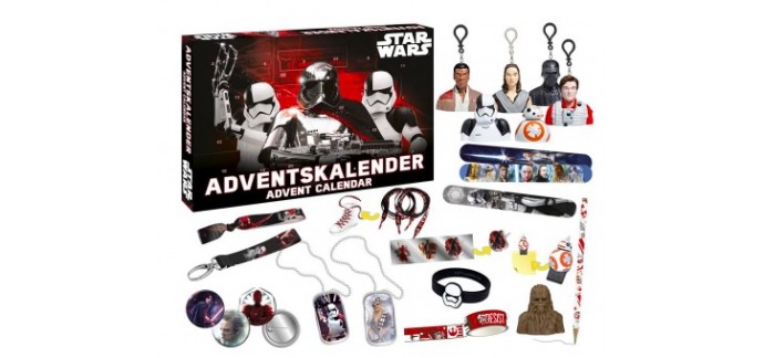 Auchan: Calendrier de l'avent Star Wars 8 Figurines Bijoux Accessoires à 9,99€
