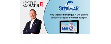 FranceTV: 5 tablettes numériques et 1 lot de 5 sprays nasal Sterimar à gagner