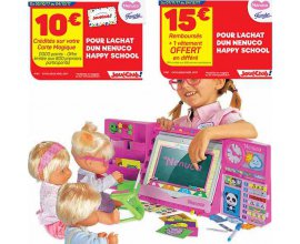 JouéClub: 10€ crédités sur la carte fidélité pour l'achat d'un Nenuco happy school
