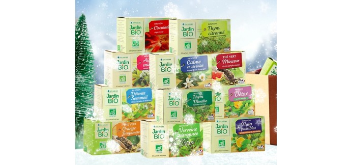 Jardin BiO': 40 coffrets de thés et infusion à gagner