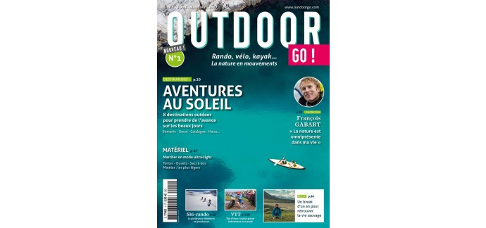 OutdoorGo: 1 000 exemplaires gratuits du 1er numéro du magazine OutdoorGo