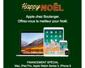 Paiement en 10 x sans frais sur plusieurs produits Apple (MacBook, iPhone 8...) @ Boulanger